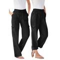 Plus Size Women's Convertible Length Cargo Pant by Woman Within in Black (Size 16 W)