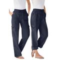 Plus Size Women's Convertible Length Cargo Pant by Woman Within in Navy (Size 16 W)