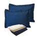 2-Pack Tailored 65/35 Poly/Cotton Sham by Levinsohn Textiles in Navy (Size KING)