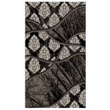 Jewel 5' x 8' Area Rug by Linon Home Décor in Brown Black