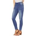 Plus Size Women's 360 Stretch Jegging by Denim 24/7 in Medium Stonewash (Size 16 W) Pull On Jeans Denim Legging