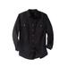 Men's Big & Tall Boulder Creek® Long Sleeve Denim and Twill Shirt by Boulder Creek in Black (Size 3XL)