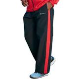 Men's Big & Tall Champion® Track Pants by Champion in Black Red (Size 4XL)