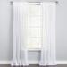 Wide Width BH Studio Sheer Voile Tab-Top Panel by BH Studio in White (Size 60" W 84" L) Window Curtain