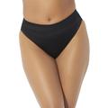 Plus Size Women's High Leg Swim Brief by Swimsuits For All in Black (Size 8)