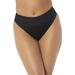 Plus Size Women's High Leg Swim Brief by Swimsuits For All in Black (Size 10)