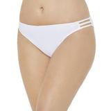 Plus Size Women's Triple String Swim Brief by Swimsuits For All in White (Size 18)