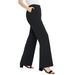 Plus Size Women's Tummy Control Bi-Stretch Bootcut Pant by Jessica London in Black (Size 26 W)