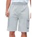 Men's Big & Tall Fleece 10" Cargo Shorts by KingSize in Heather Grey (Size 8XL)