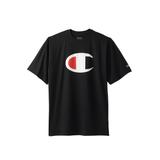 Men's Big & Tall Large Logo Tee by Champion® in Black (Size 4XL)