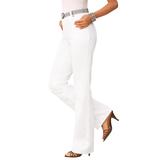 Plus Size Women's Invisible Stretch® Contour Bootcut Jean by Denim 24/7 in White Denim (Size 16 WP)