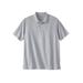 Men's Big & Tall Shrink-Less™ Piqué Polo Shirt by KingSize in Heather Grey (Size 2XL)