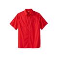 Men's Big & Tall Short-Sleeve Pocket Sport Shirt by KingSize in True Red (Size 9XL)