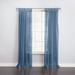 Wide Width BH Studio Sheer Voile Tab-Top Panel by BH Studio in Smoke Blue (Size 60" W 84" L) Window Curtain