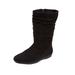 Women's The Aneela Wide Calf Boot by Comfortview in Black (Size 7 1/2 M)