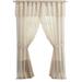 Wide Width BH Studio Sheer Voile 5-Pc. One-Rod Curtain Set by BH Studio in Ecru (Size 60" W 63" L) Window Curtain