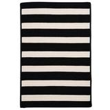 Bay Stripe Black Rug by Colonial Mills in Black (Size 27 X 46)