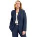 Plus Size Women's Bi-Stretch Blazer by Jessica London in Navy (Size 26 W) Professional Jacket