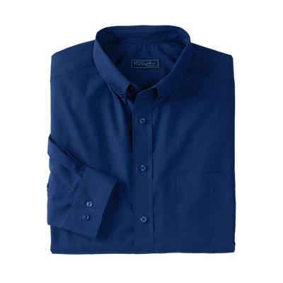 Men's Big & Tall Wrinkle-Free Button-Down Collar Dress Shirt by KS Signature in Midnight Navy (Size 19 35/6)