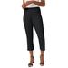 Plus Size Women's Classic Cotton Denim Capri by Jessica London in Black (Size 14) Jeans