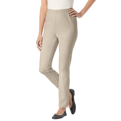Plus Size Women's Fineline Denim Jegging by Woman Within in Natural Khaki (Size 20 W)
