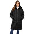 Plus Size Women's Hooded Puffer Coat by Woman Within in Black (Size 26/28)