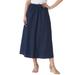 Plus Size Women's Drawstring Denim Skirt by Woman Within in Indigo (Size 22 W)