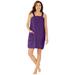 Plus Size Women's Dreams & Co.® Terry Towel Wrap by Dreams & Co. in Rich Violet (Size 18/20) Robe