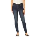 Plus Size Women's Comfort Curve Slim-Leg Jean by Woman Within in Dark Sanded Wash (Size 24 T)