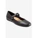 Wide Width Women's Sugar Flat by Trotters in Black (Size 9 1/2 W)