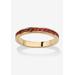 Women's Yellow Gold Plated Simulated Birthstone Eternity Ring by PalmBeach Jewelry in July (Size 9)