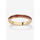 Women's Yellow Gold Plated Simulated Birthstone Eternity Ring by PalmBeach Jewelry in July (Size 9)