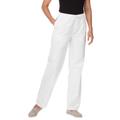 Plus Size Women's Drawstring Denim Wide-Leg Pant by Woman Within in White (Size 36 T) Pants