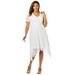 Plus Size Women's Lace Handkerchief Dress by Jessica London in White (Size 14 W)