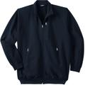 Men's Big & Tall Full-Zip Fleece Jacket by KingSize in Black (Size 2XL)