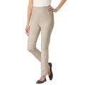 Plus Size Women's Fineline Denim Jegging by Woman Within in Natural Khaki (Size 34 W)