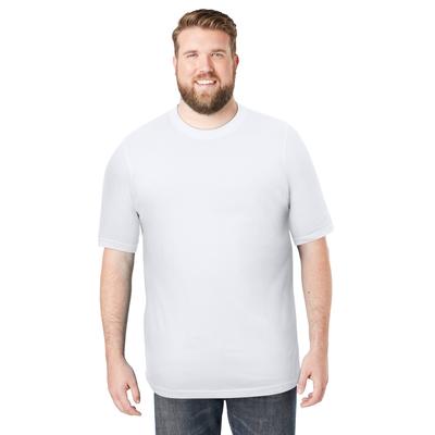 Men's Big & Tall Heavyweight Jersey Crewneck T-Shirt by Boulder Creek in White (Size 5XL)