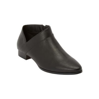 Wide Width Women's The Alma Bootie by Comfortview in Black (Size 8 W)