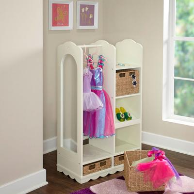 Leeanne Dress-Up Wardrobe by Powell Furniture in Vanilla