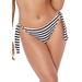 Plus Size Women's Elite Bikini Bottom by Swimsuits For All in Stripe (Size 18)