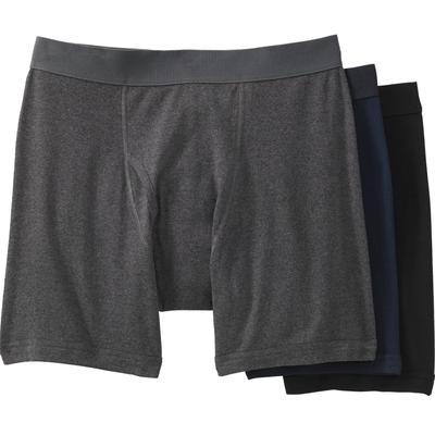 Men's Big & Tall Cotton Boxer Briefs 3-Pack by KingSize in Assorted Basic (Size 8XL)