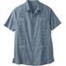 Men's Big & Tall KS Island™ Short-Sleeve Guayabera Shirt by KS Island in Blue Mirage (Size 2XL)
