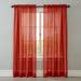 Wide Width BH Studio Crushed Voile Rod-Pocket Panel by BH Studio in Spice (Size 51" W 63" L) Window Curtain