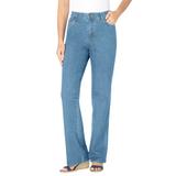 Plus Size Women's Bootcut Stretch Jean by Woman Within in Light Wash Sanded (Size 24 WP)