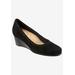 Women's Winnie Wedge by Trotters in Black Suede (Size 10 M)