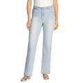 Plus Size Women's Wide Leg Stretch Jean by Woman Within in Light Wash Sanded (Size 14 WP)