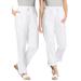 Plus Size Women's Convertible Length Cargo Pant by Woman Within in White (Size 26 W)