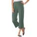 Plus Size Women's 7-Day Knit Capri by Woman Within in Pine (Size S) Pants