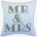 Beaded "Mr & Mrs" by Levinsohn Textiles in Blue
