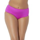 Plus Size Women's Mid-Rise Full Coverage Swim Brief by Swimsuits For All in Beach Rose (Size 18)